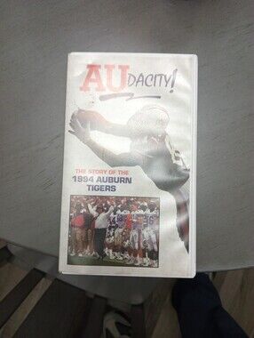 AUdacity! The Story of the 1994 Auburn Tigers VHS - White & Orange Cover